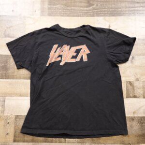 Slayer Band T-Shirt Women’s Medium Black Graphic‎ Heavy Metal Tee